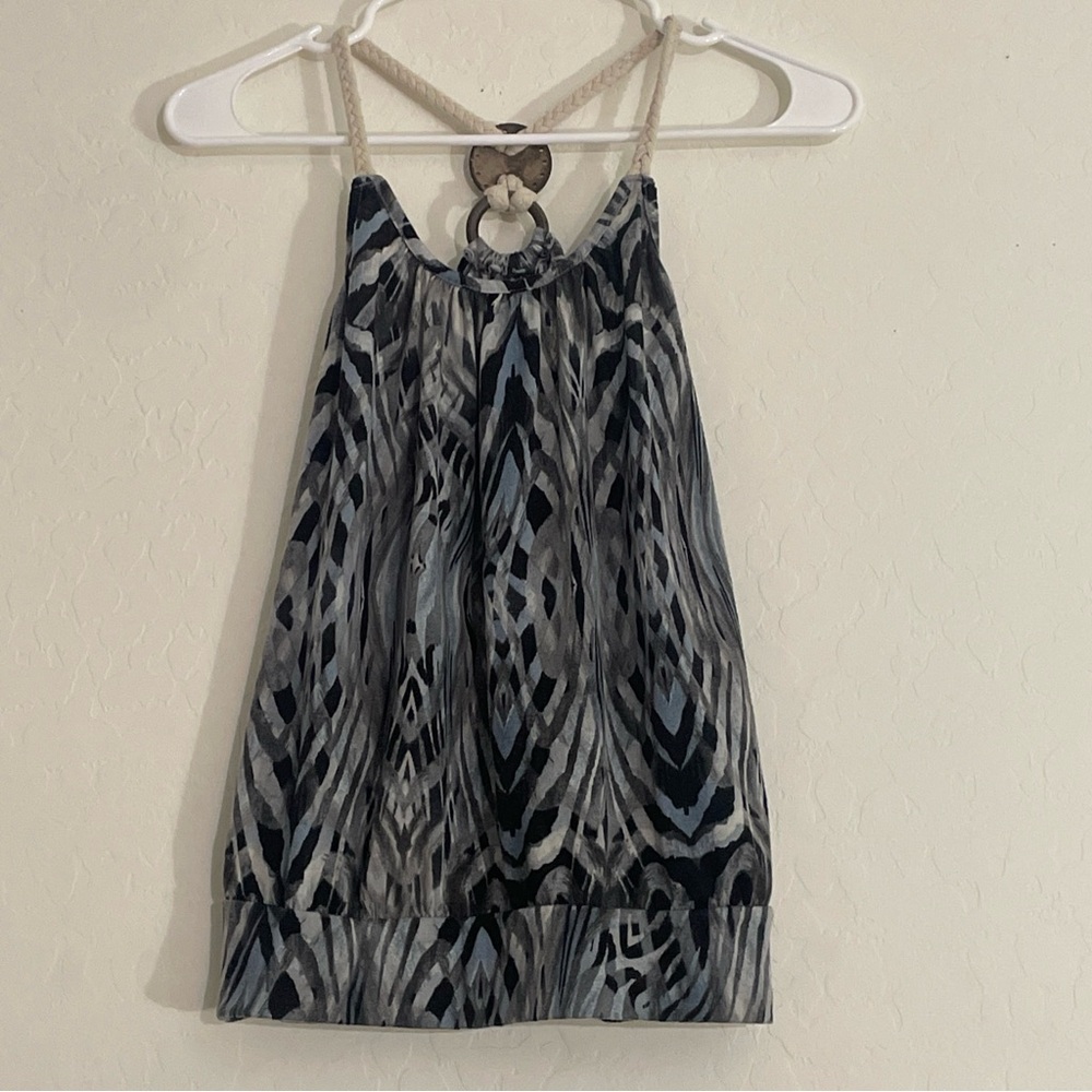 Fiona & Purple Women’s Blouse Halter Bare Shoulder Rope Strap XL Multi Pattern